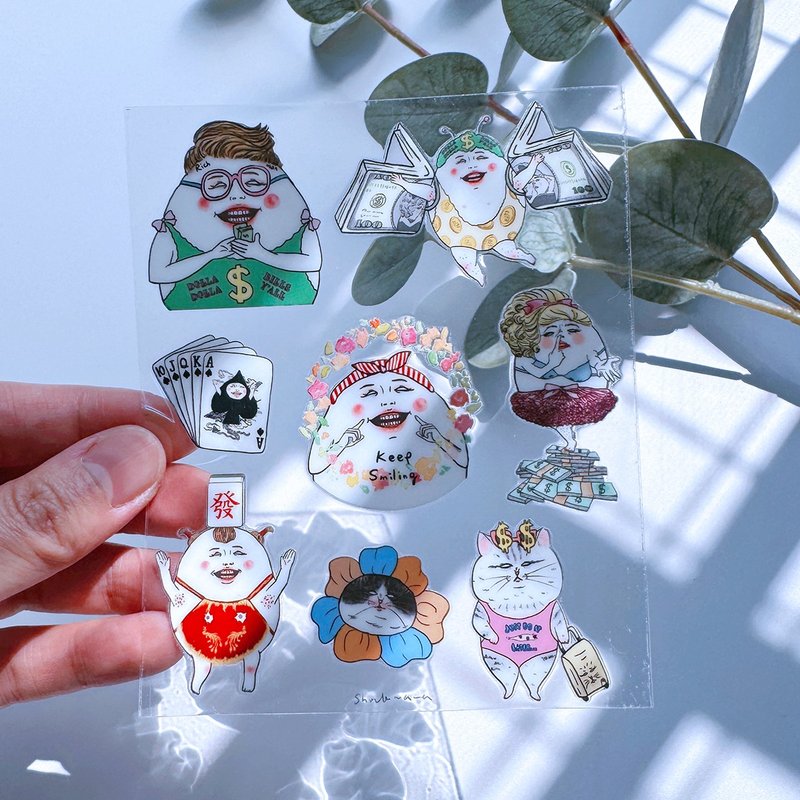 蛋定人生 水晶转印贴纸 #2-5 - 贴纸 - 纸 透明