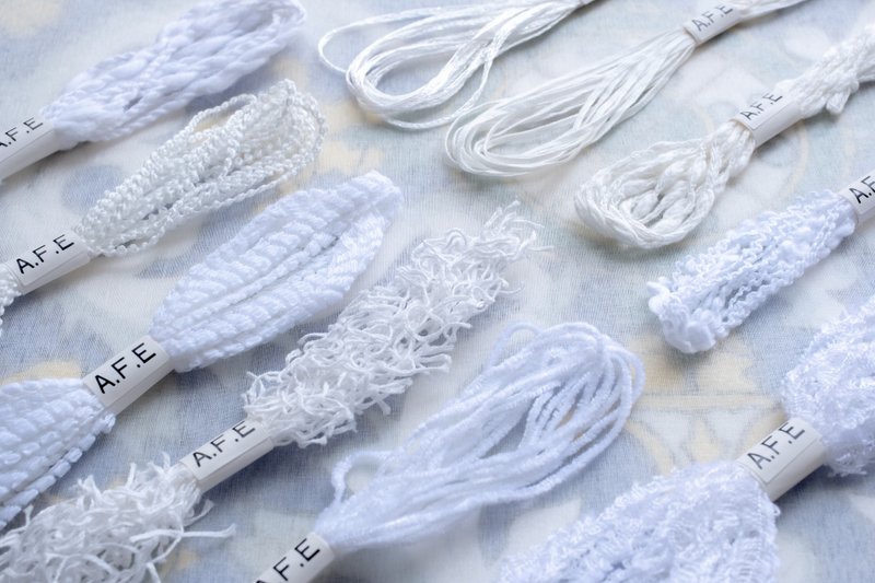 Variety thread white 10 color assortment set Please use it to create your own unique work. - 编织/刺绣/羊毛毡/裁缝 - 绣线 白色