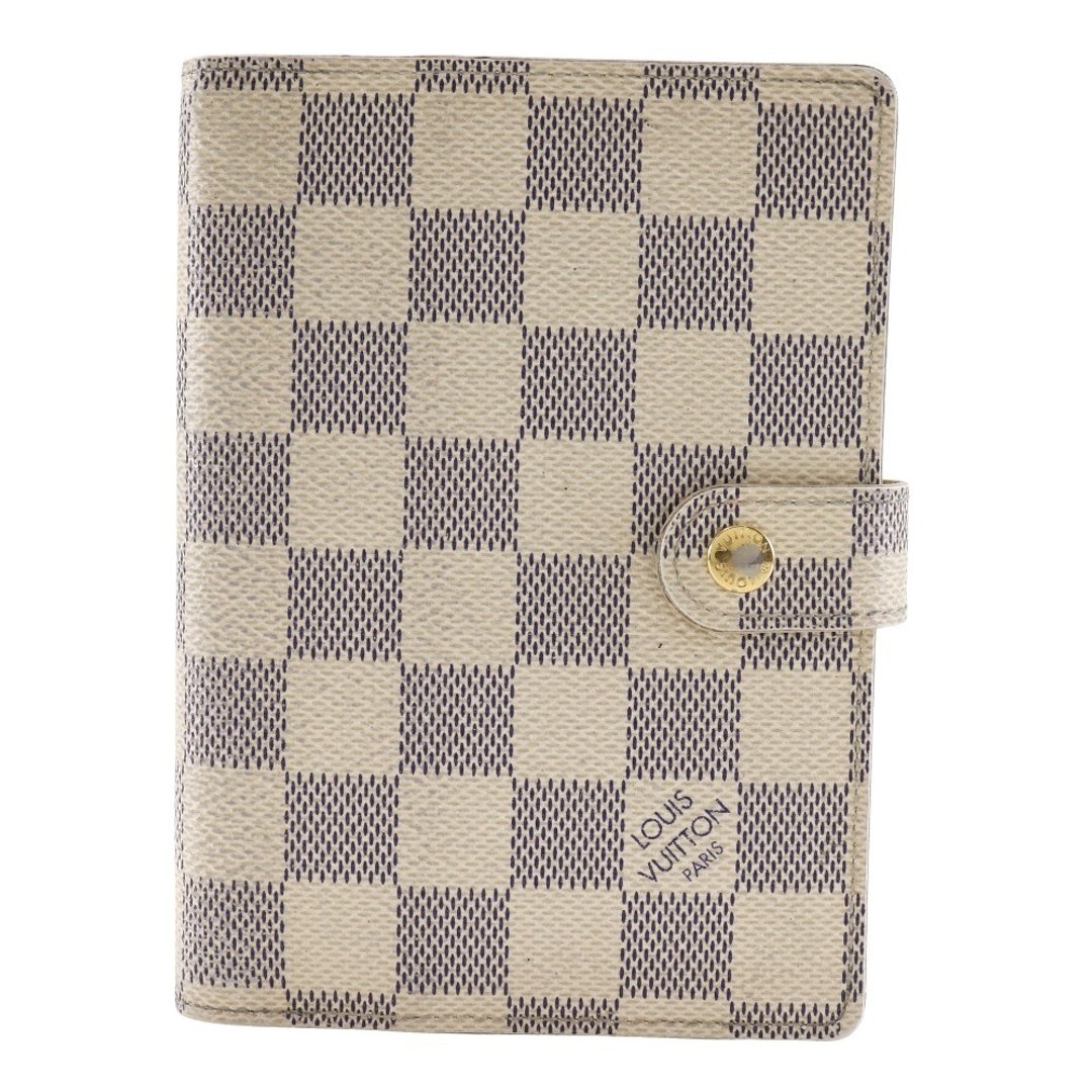 【日本直送】路易威登 LOUIS VUITTON Agenda PM 手帐套 R20706 Damier Azur 帆布 白色 CA0112 【二手】 - 笔记本/手帐 - 人造皮革 白色