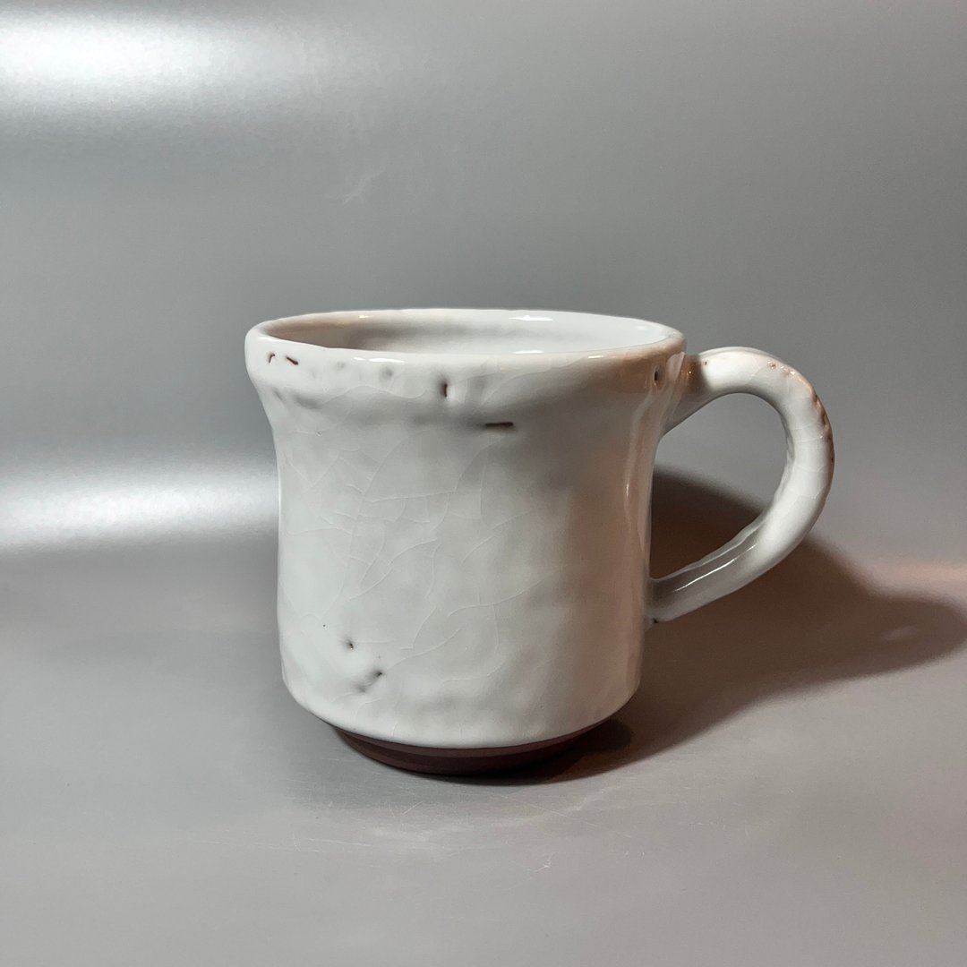 纯净白釉600cc超大马克杯 / 啤酒杯 / 小平凡手作 - 茶具/茶杯 - 陶 