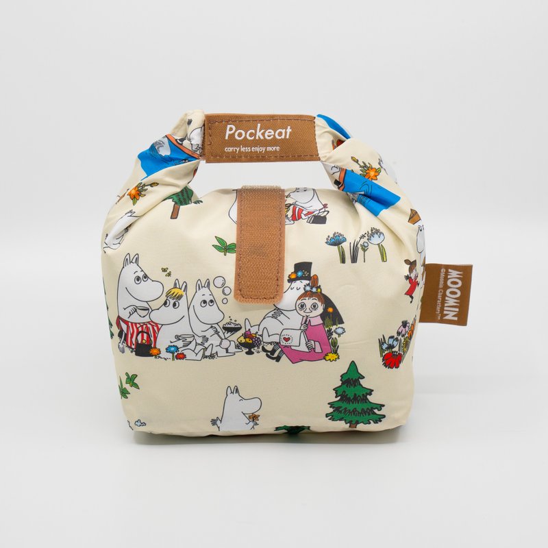 【Pinkoi x Moomin】好日子 Pockeat(小)食物袋-Moomin悠闲时光 - 便当盒/饭盒 - 其他材质 白色