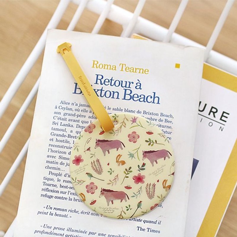 旅行-柳林风声圆形行李吊牌-缤纷黄,IDG09847 - 行李吊牌 - 塑料 黄色