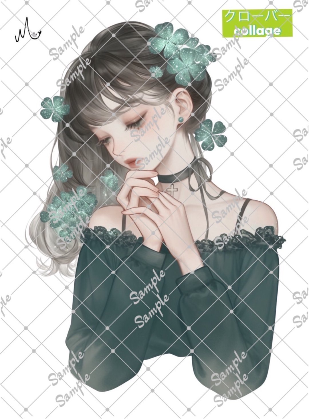 原创人物贴纸 期间限定幸运草系列 至10月10日 - 贴纸 - 纸 