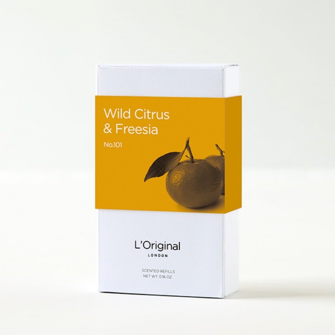 英国L'Original 精品车用香氛补充装-野柑橘与小苍兰 - 香薰/精油/线香 - 精油 橘色