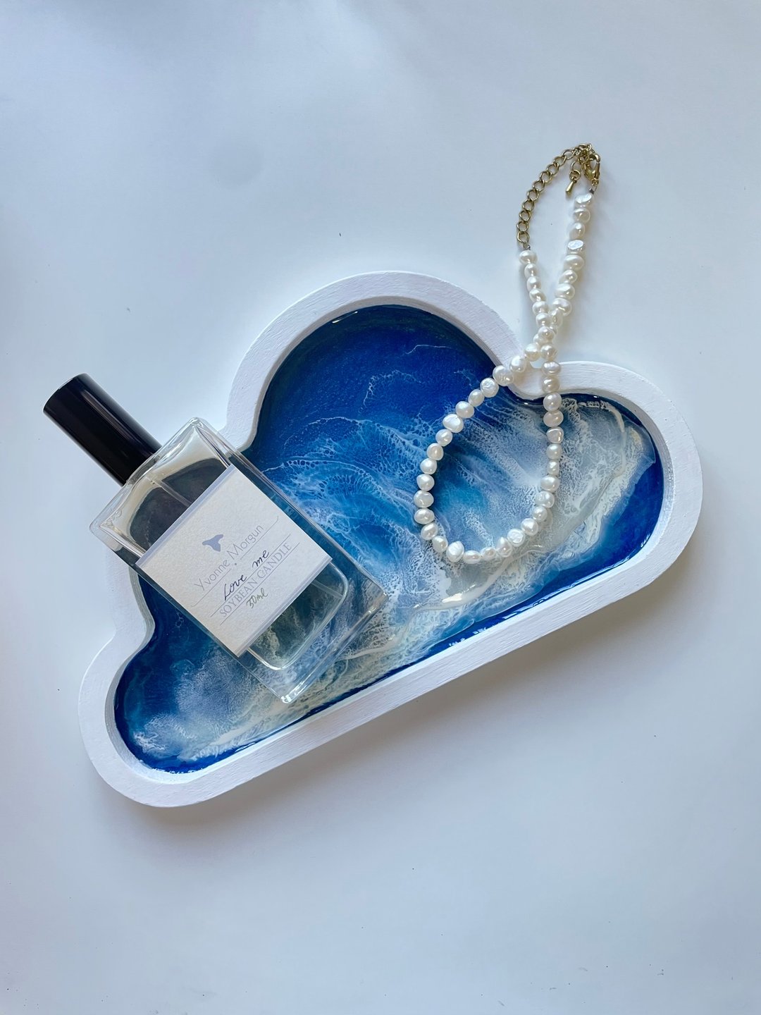 木制海洋风云朵首饰收纳盘 | 大 - 摆饰 - 木头 
