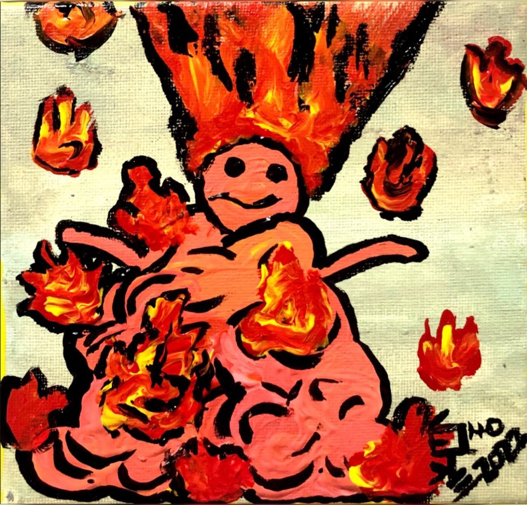 压克力画作 - F-Mo - 海报/装饰画/版画 - 棉 红色