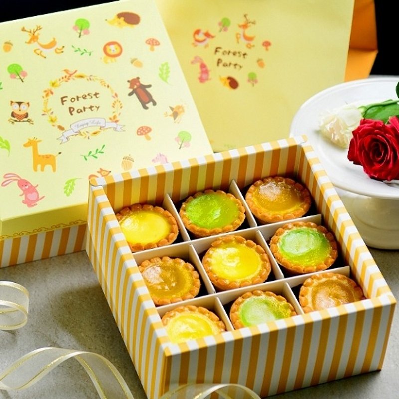 综合爆浆半熟奶酪塔9入 - 蛋糕/甜点 - 新鲜食材 多色