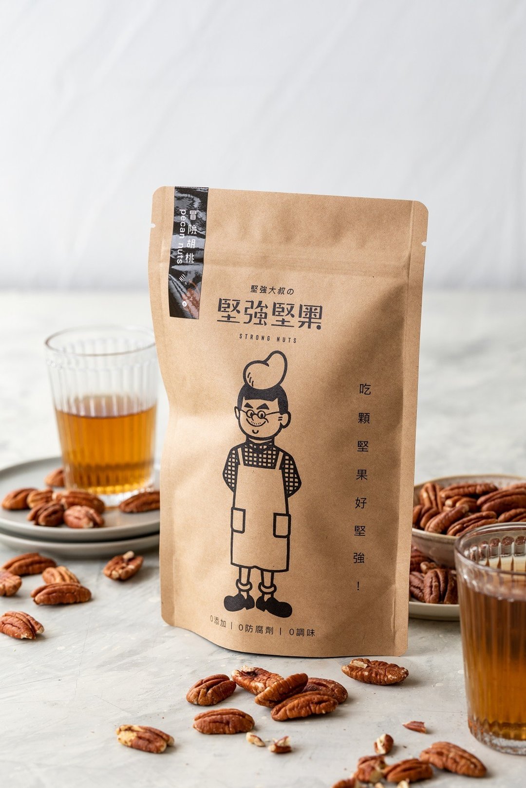 【坚强大叔的坚强坚果】无调味原味健康胡桃(碧根果)270g - 坚果 - 其他材质 