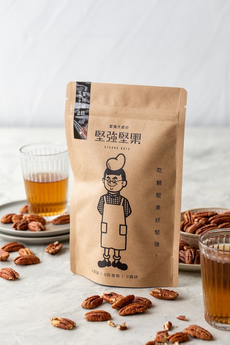 【坚强大叔的坚强坚果】无调味原味健康胡桃(碧根果)270g - 坚果 - 其他材质 
