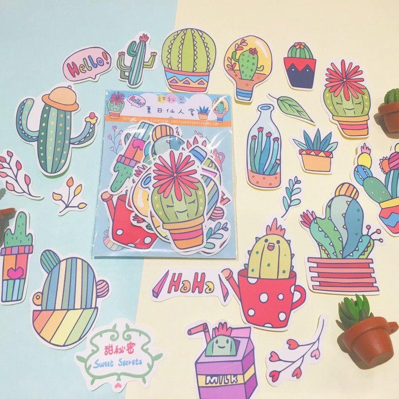 夏日仙人掌 / 贴纸包 - 贴纸 - 纸 
