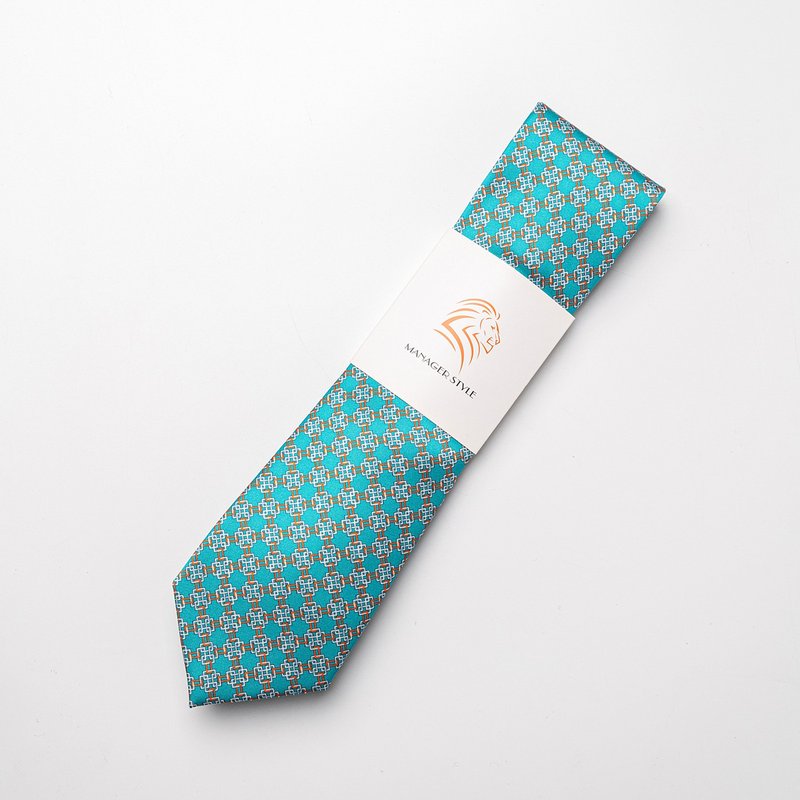 P0917-54 - 领带/领带夹 - 聚酯纤维 绿色