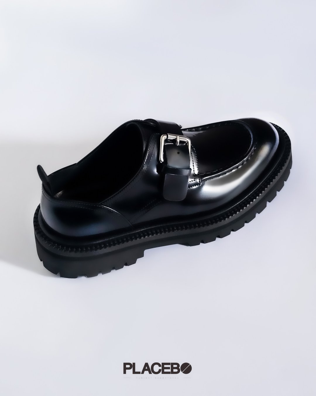 BELT BUCKLE SHOES - 其他女款皮鞋 - 真皮 黑色
