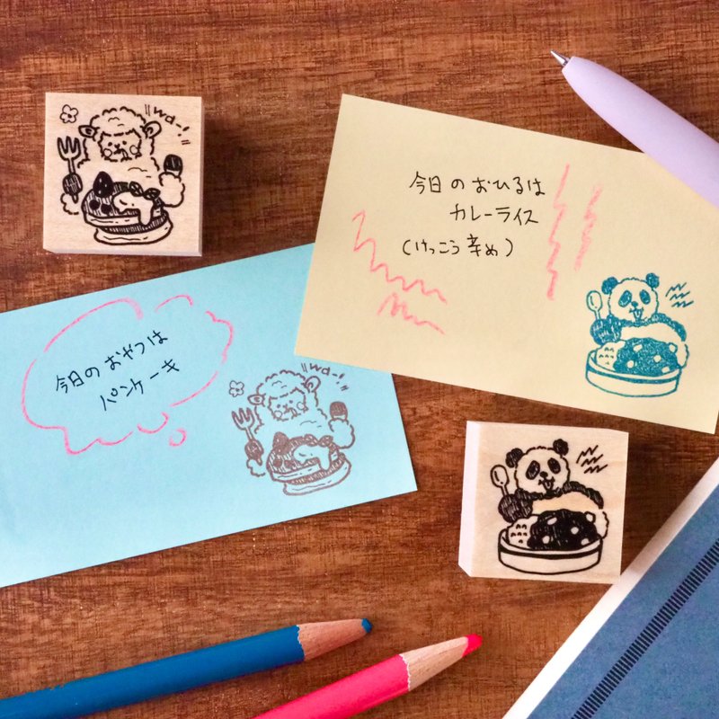 今日吃什么 今日点心 动物印章 - 印章/印台 - 橡胶 