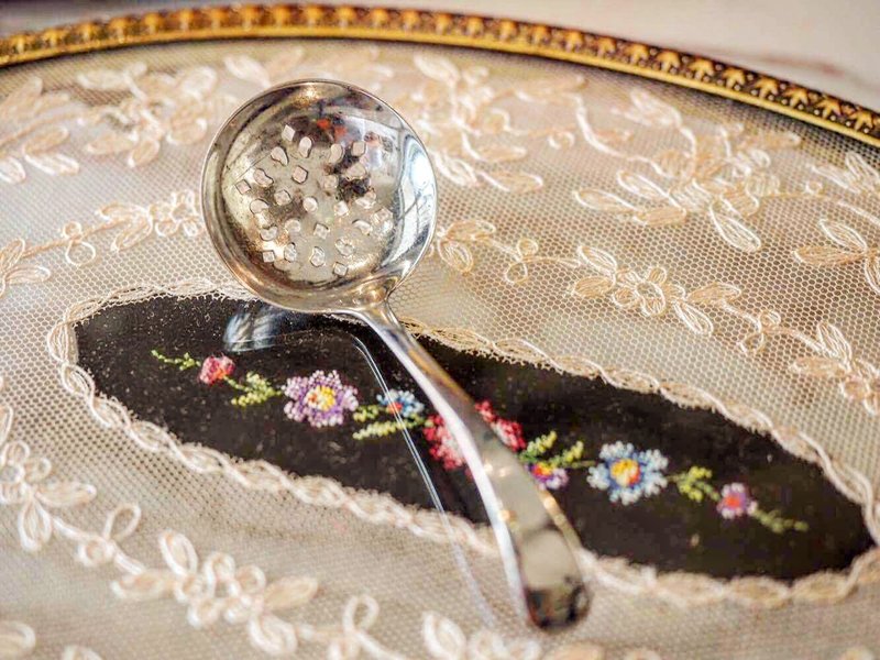 英国古董镀银糖霜匙  JS - 餐刀/叉/匙组合 - 其他金属 银色