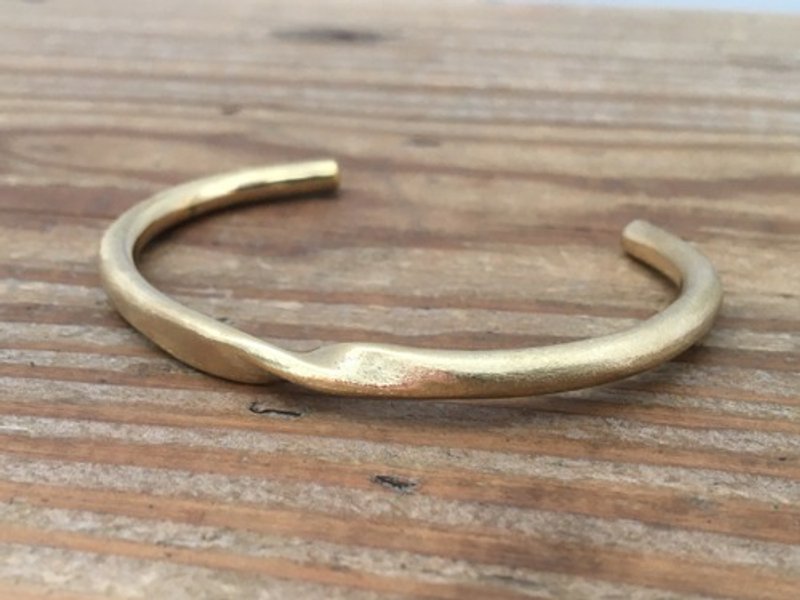 黄铜手镯 twist 4mm - 手链/手环 - 其他金属 