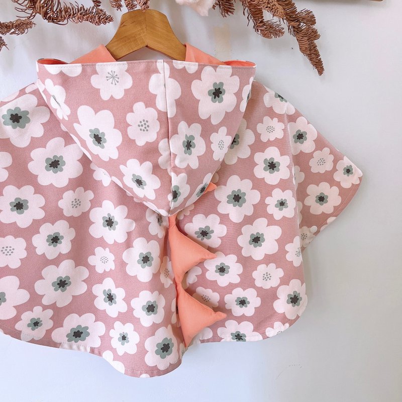 岛森家 / 恐龙斗篷  / 恐龙的瑜珈课 - 童装外套 - 棉．麻 粉红色