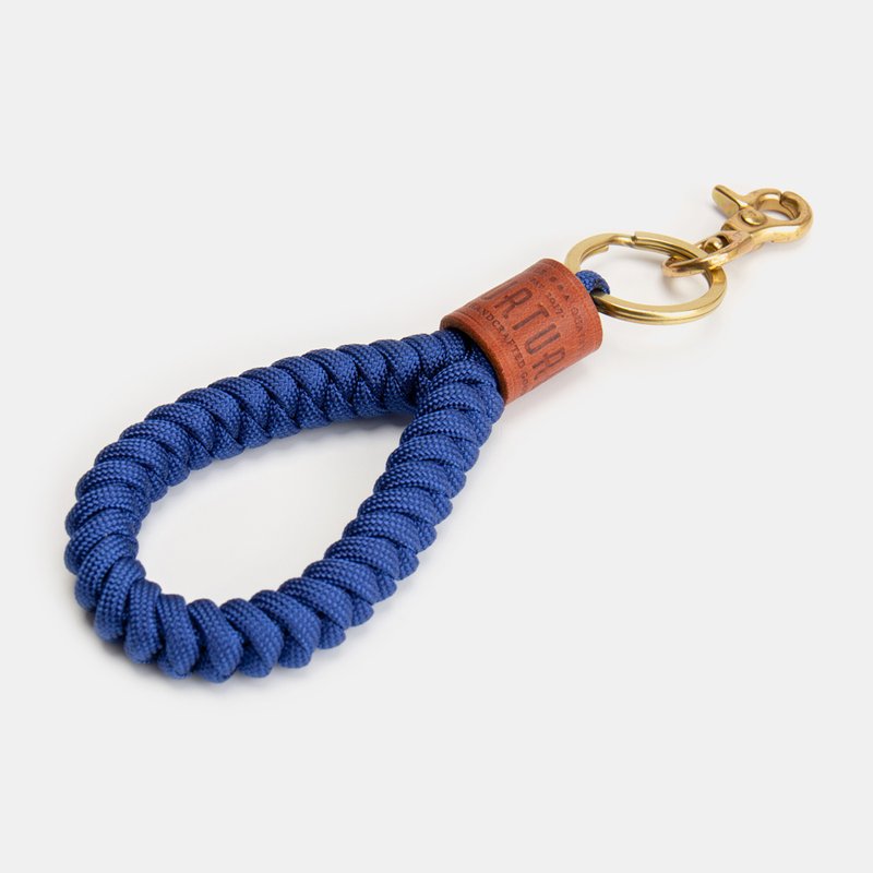 GOURTURE - 伞绳编织钥匙圈【皇室蓝】 - 钥匙链/钥匙包 - 尼龙 蓝色