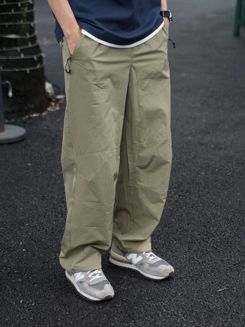 PANTS 戶外透氣速乾長褲 夏季寬鬆直筒舒適立體剪裁褲男 真清涼 - 男士长裤 - 聚酯纤维 多色