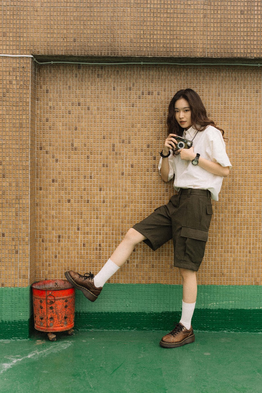 Canadian Army Shorts/加拿大军短裤/库存新品军裤【初恋贩卖所】 - 女装短裤 - 其他材质 