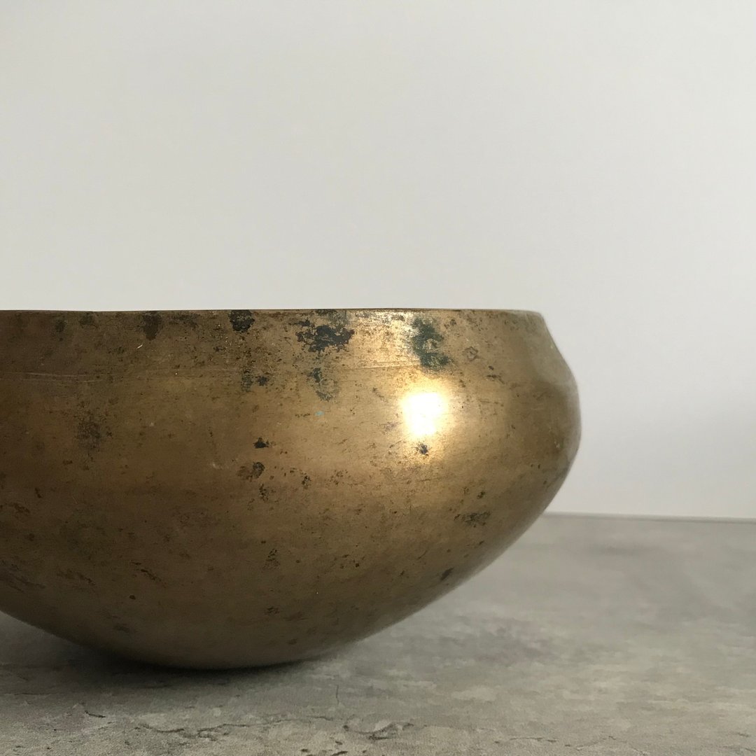 古董颂钵 稀有形状 Singing Bowl 顶轮声音疗愈冥想瑜伽放松 - 其他 - 其他金属 