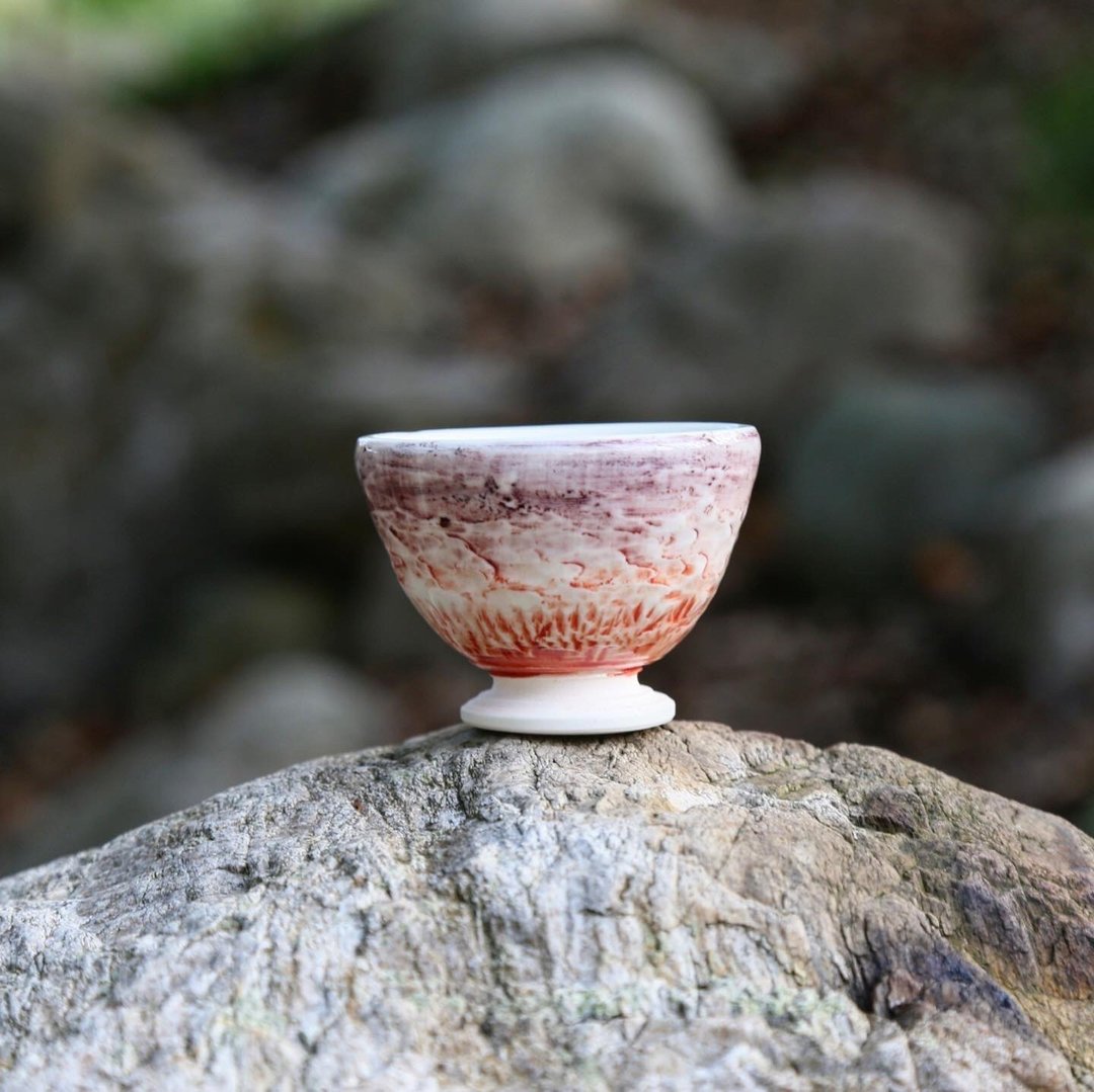 百越陶杯 手工器皿 陶器 - 茶具/茶杯 - 陶 紫色