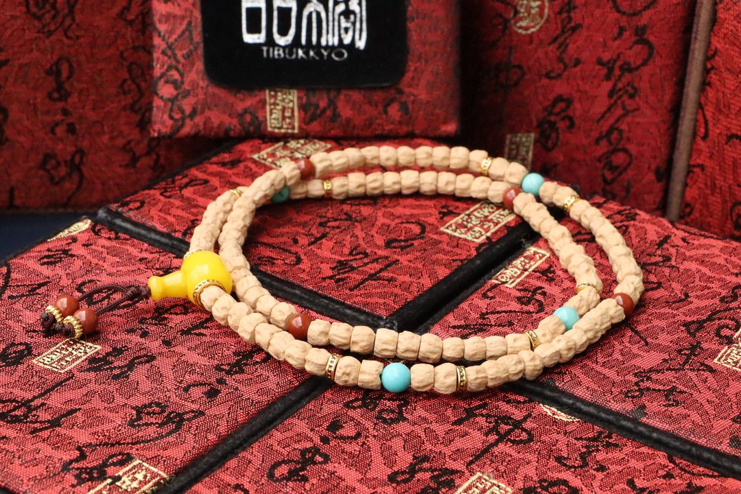 精品西藏热振柏香籽念珠  5x7mm108颗 佛珠  定制化设计 念珠 - 手链/手环 - 植物．花 