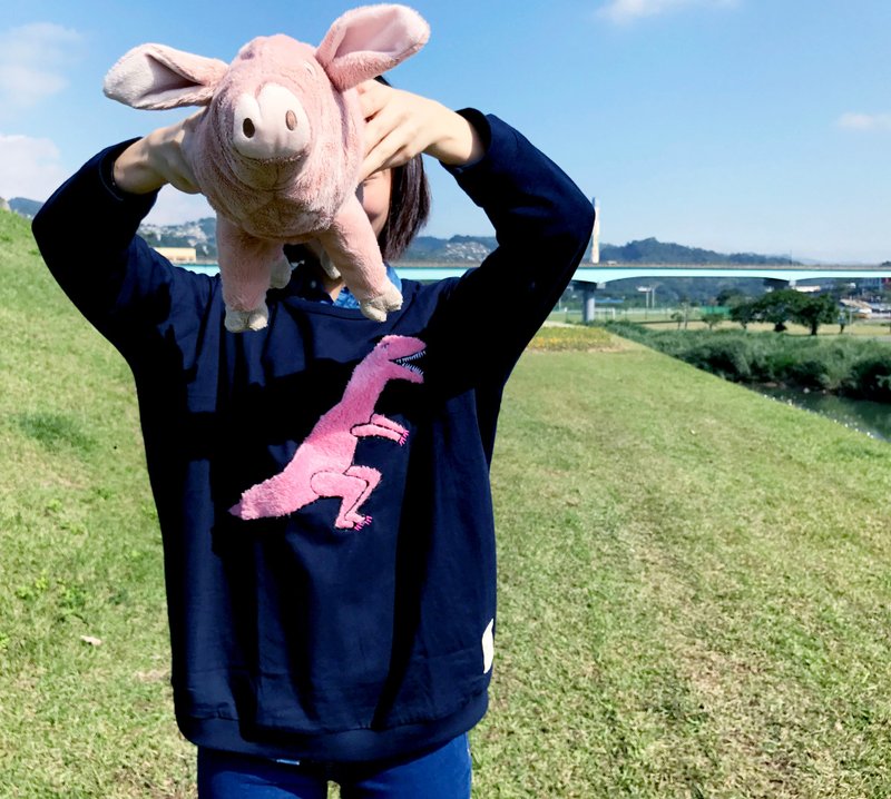 毛毛恐龙衣 |薄长袖 - 女装上衣 - 纸 多色