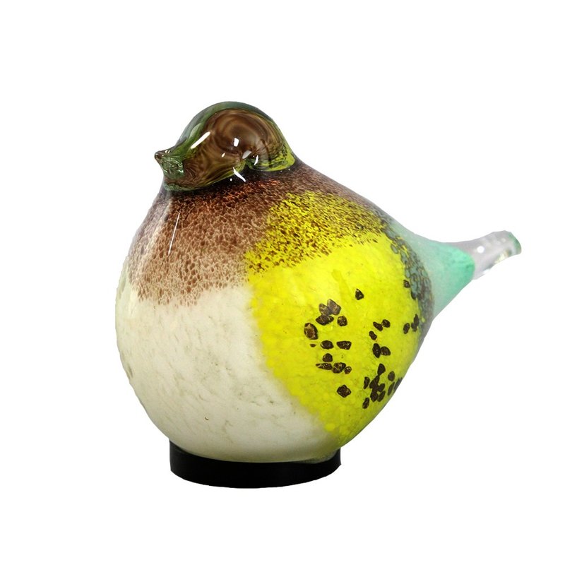 日本Magnets北欧风格手工玻璃小鸟造型USB夜灯/气氛灯(黄色款) - 灯具/灯饰 - 玻璃 黄色