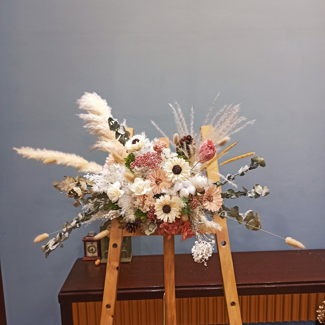花礼 壁饰 情人节礼物 居家布置  婚礼布置 永生花 干燥花 - 干燥花/捧花 - 植物．花 