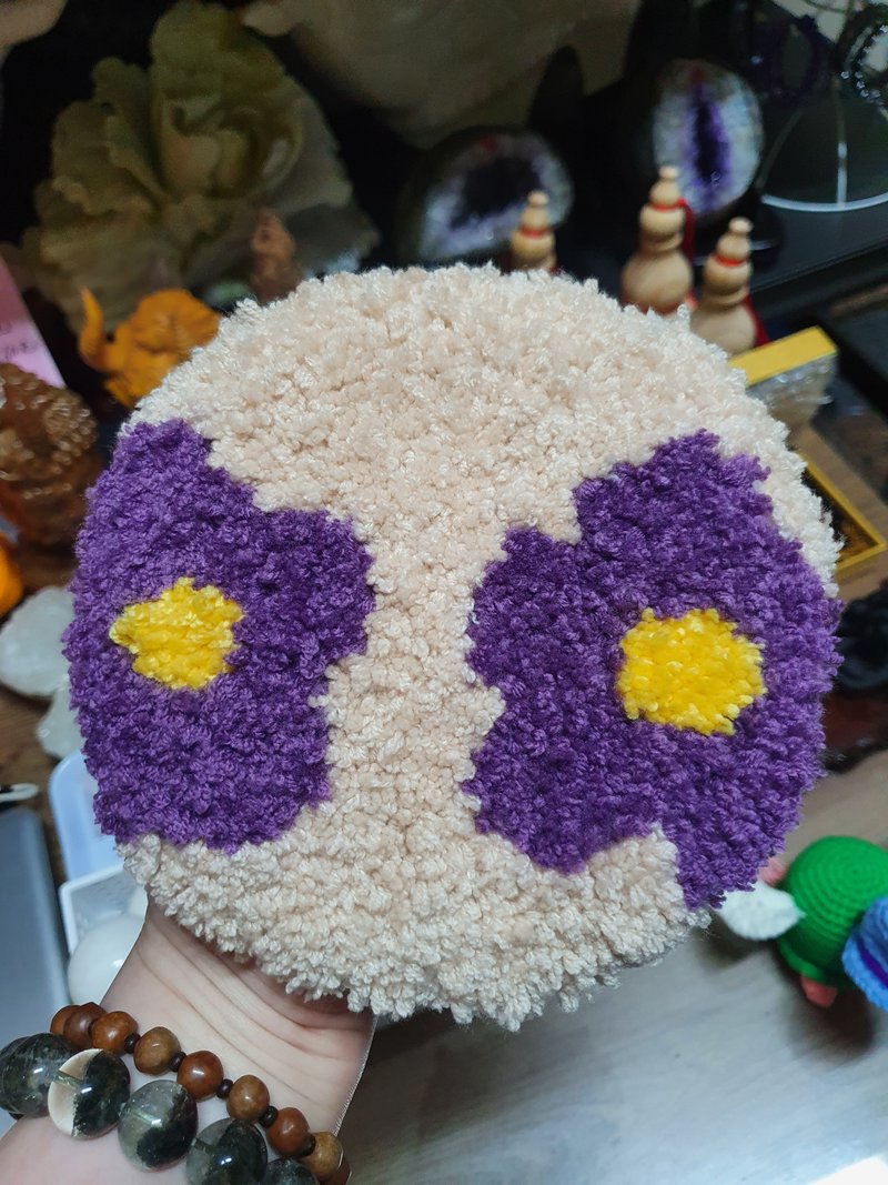 宜兰 俄罗斯刺绣手作体验课程 戳戳绣 毛线锅垫 初学者可 - 编织/羊毛毡/布艺 - 棉．麻 