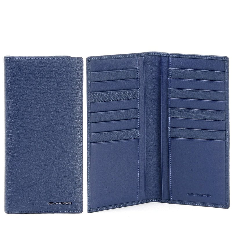CUMAR 真皮/皮夹/ RIPPLE S 长夹 / RIPPLE S LONG WALLET - 皮夹/钱包 - 真皮 蓝色