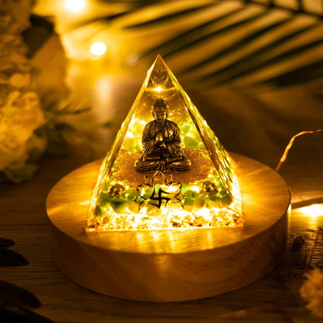 佛陀金字塔奥根塔Orgonite奥刚/星座脉轮冥想/小夜灯/打坐/佛教 - 其他 - 树脂 