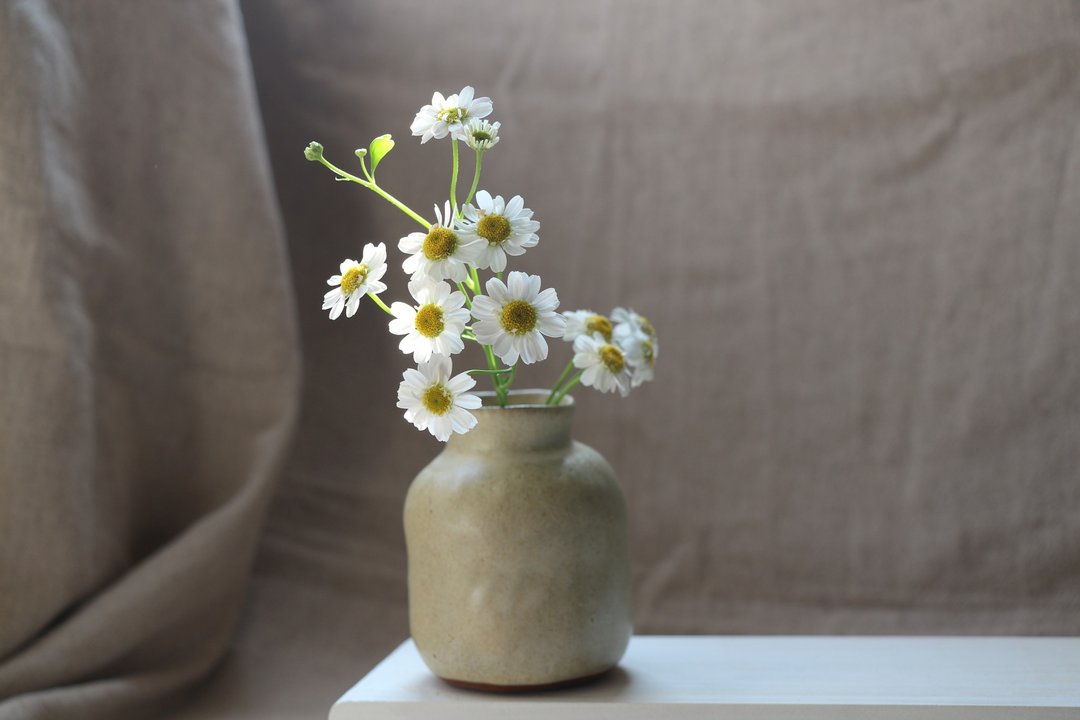 手捏陶 花器 - 花瓶/陶器 - 陶 