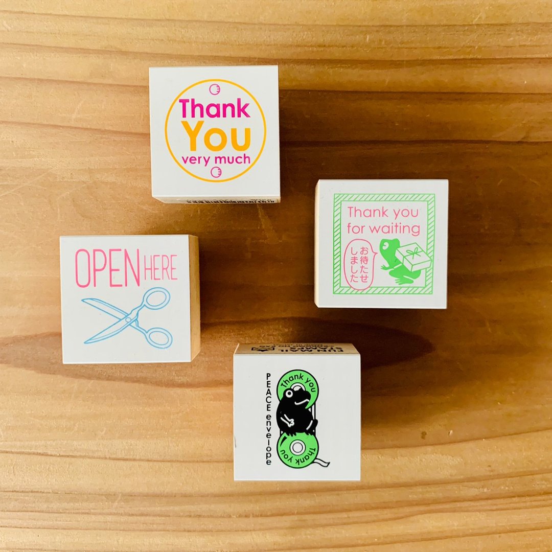 【Kodomo no kao】FUN MAIL STAMP 可爱动物邮件印章 - 印章/印台 - 木头 