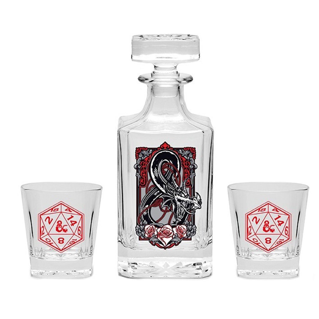 【龙与地下城】精美醒酒器套组/DUNGEONS & DRAGONS - 酒杯/酒器 - 玻璃 