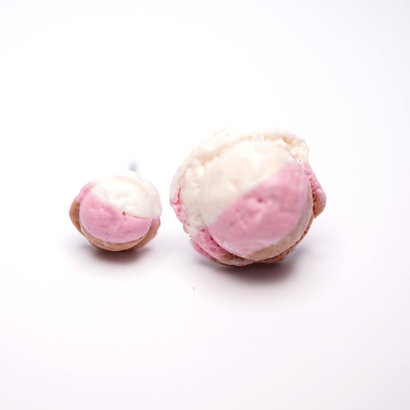 Playful Design 三色雪糕耳环 - 耳环/耳夹 - 粘土 多色