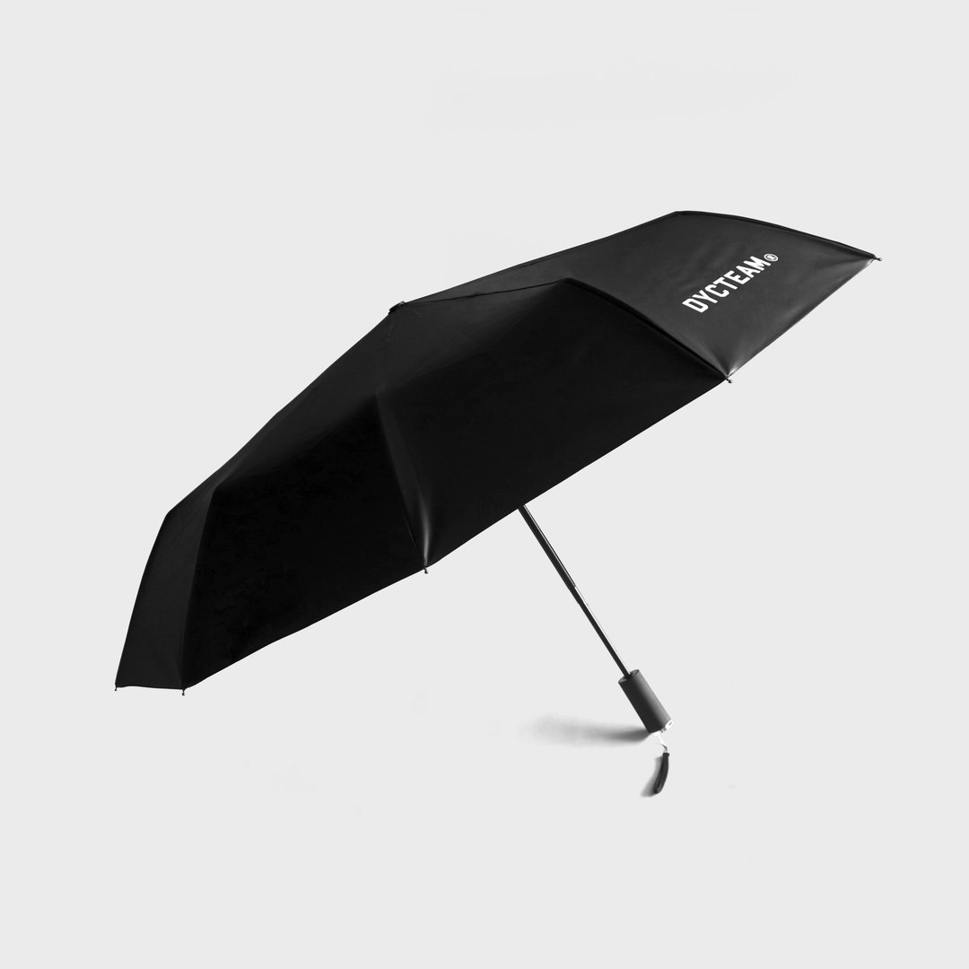 DYCTEAM - D pattern Jacquard Pattern Umbrella (inside) - 雨伞/雨衣 - 其他材质 黑色