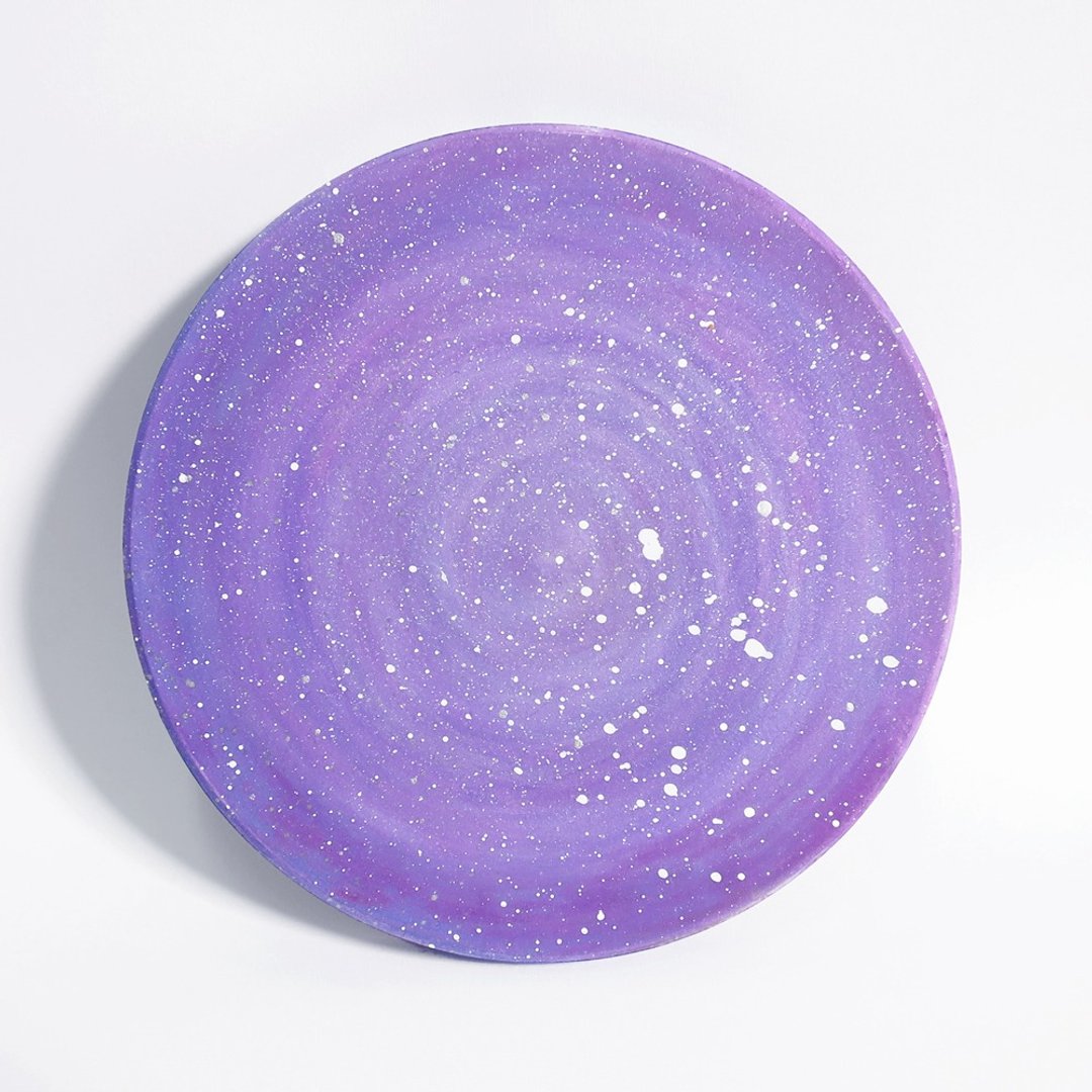 星空手绘杯垫 / 紫色星球 - 杯垫 - 陶 紫色