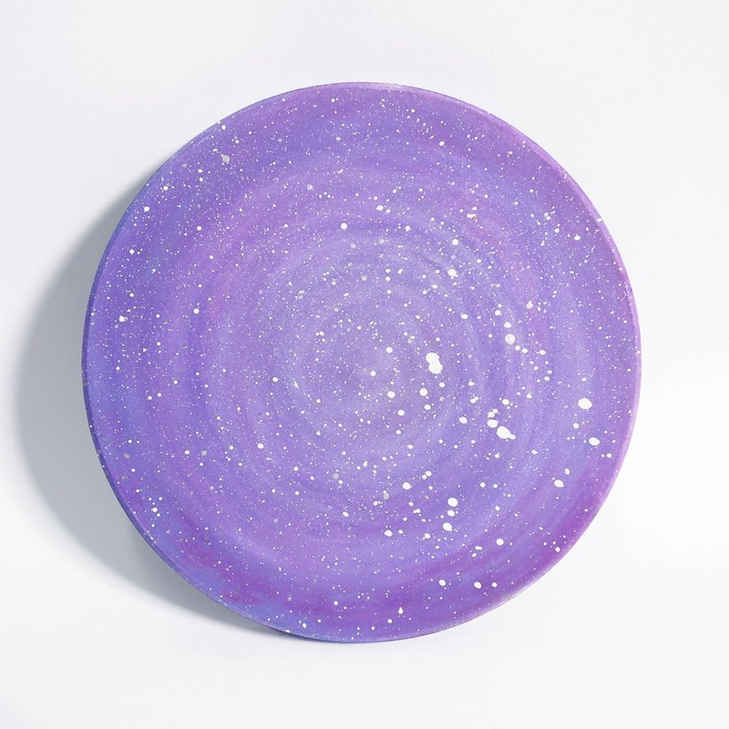 星空手绘杯垫 / 紫色星球 - 杯垫 - 陶 紫色