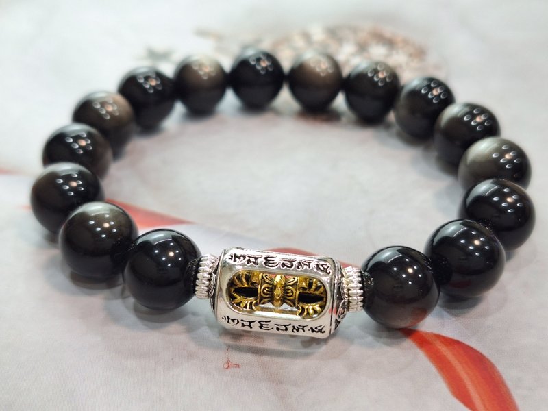 金刚杵银曜石手串 - 手链/手环 - 水晶 