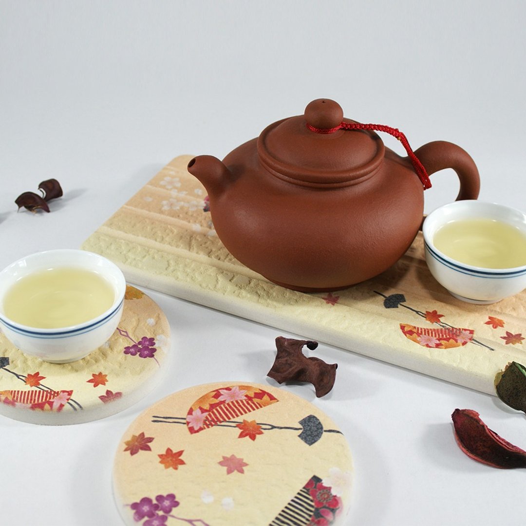 【MBM】禾枫隐茶礼盒-圭藻土吸水茶垫礼盒 - 杯垫 - 其他材质 