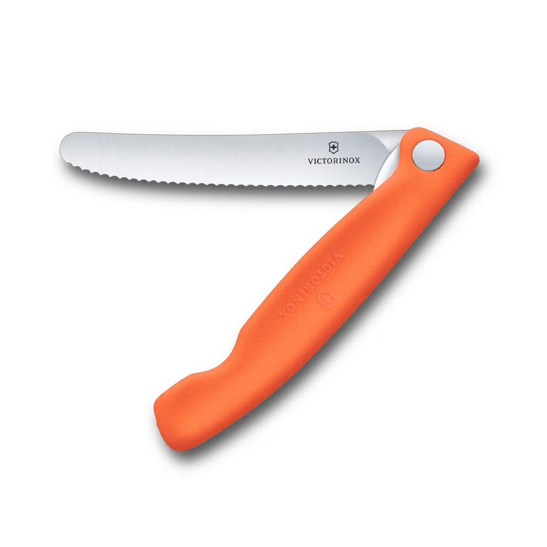 VICTORINOX 瑞士维氏 折叠式番茄刀(锯齿11cm) 橘 6.7839.FC1 - 厨房用具 - 其他材质 橘色