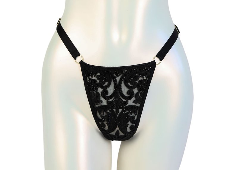 Flora 丁字裤 黑 - 女士内衣裤 - 其他材质 黑色