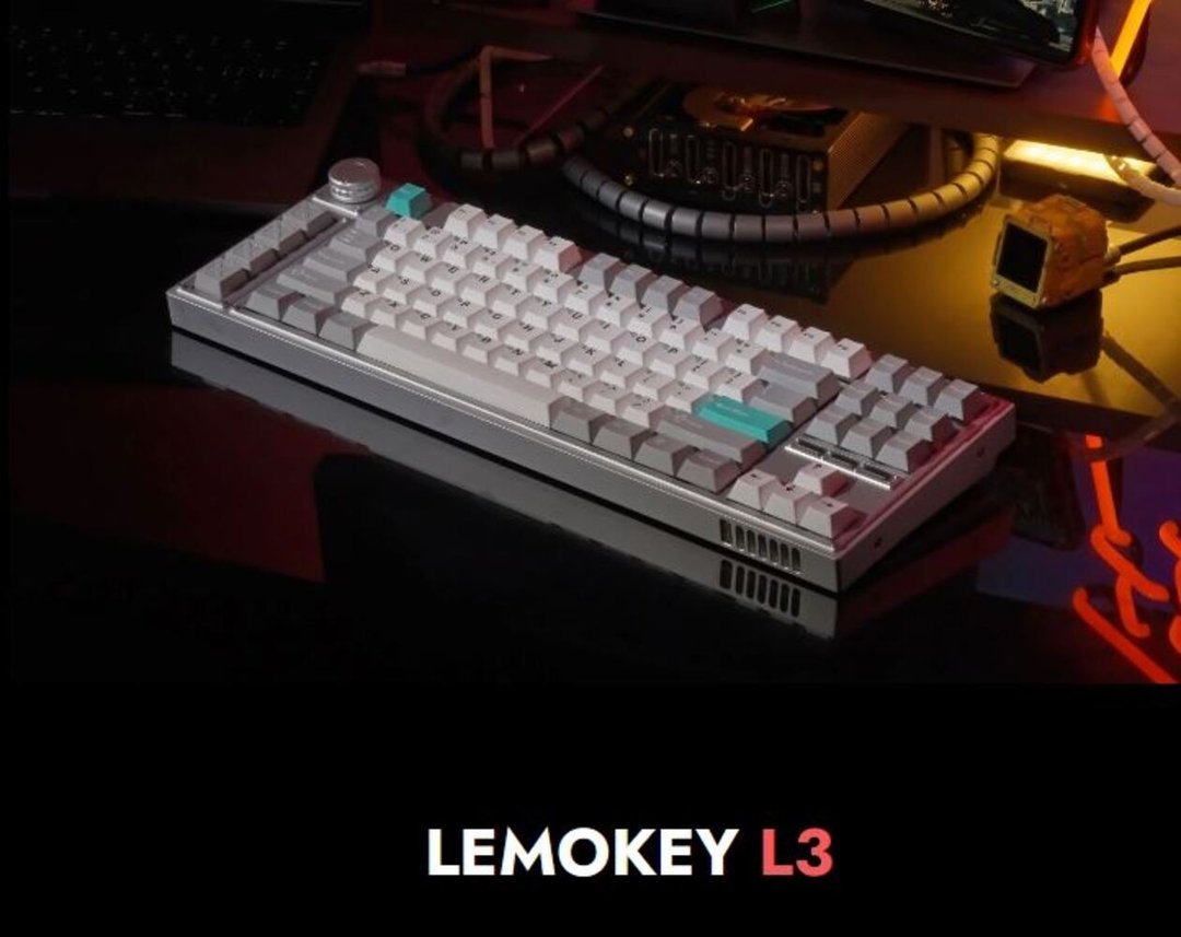 Keychron L3 可换轴 RGB 背光香蕉轴旋钮版樱桃键帽 - 电脑配件 - 铝合金 