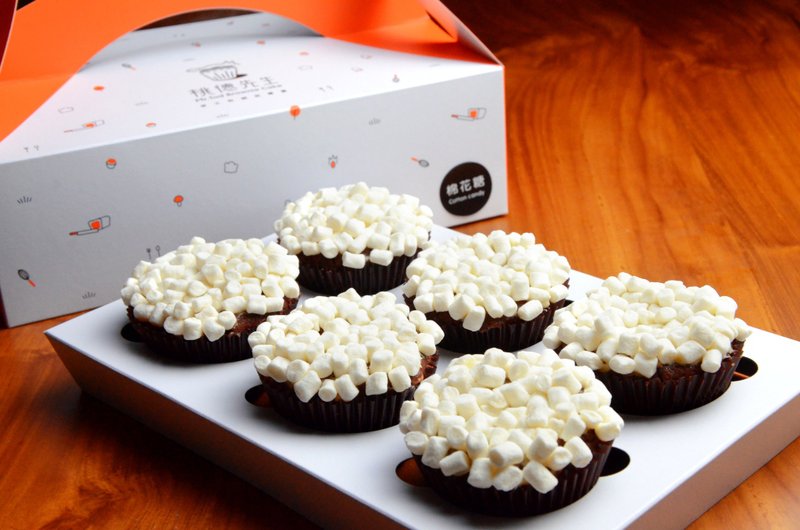 【桃德先生手工布朗尼专卖】棉花糖杯子布朗尼 - 蛋糕/甜点 - 新鲜食材 咖啡色