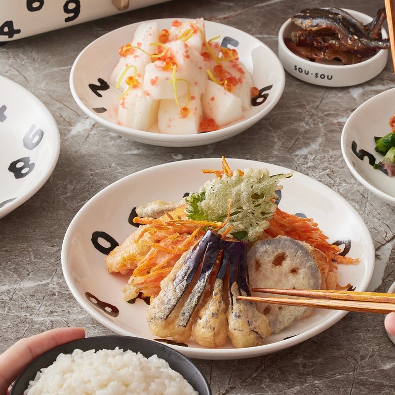 R【年末优惠】日本BRUNO SOU·SOU陶瓷盘组-二入 - 盘子/餐盘/盘架 - 陶 白色