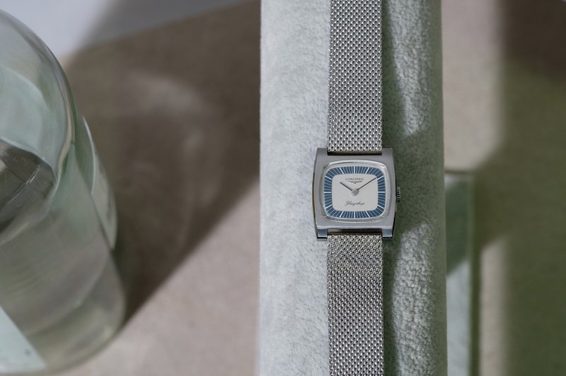 LONGINES flagship 80s 手上链 机械表 瑞士 vintage 女表 中性 - 女表 - 不锈钢 银色