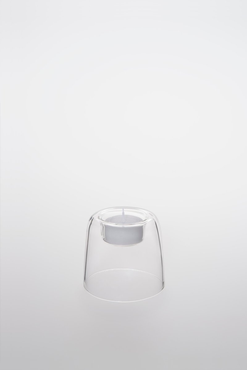 TG 耐热玻璃蜡烛台 70 mm - 蜡烛/烛台 - 玻璃 透明