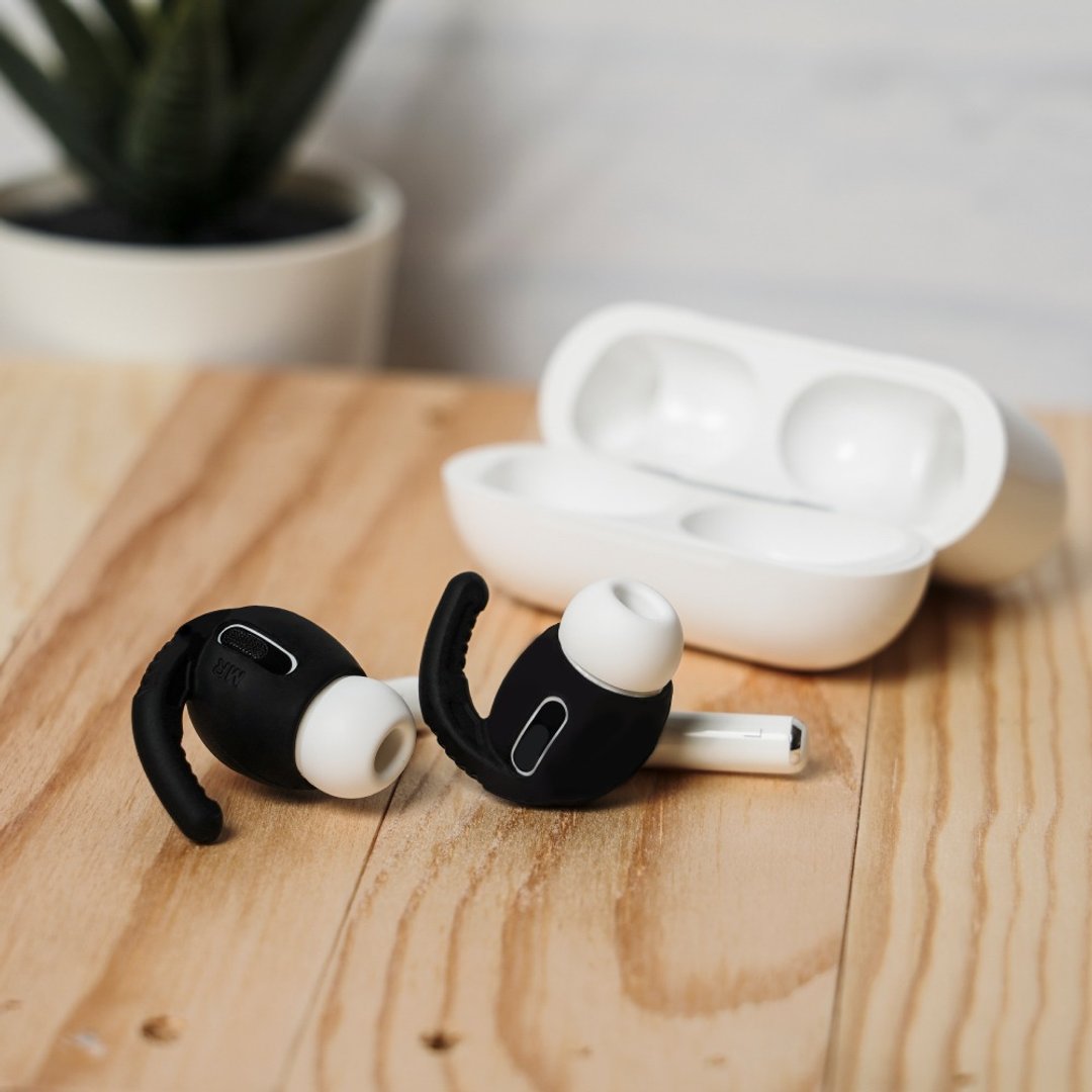 AirPods Pro 耳挂式运动防掉耳机套 - 摩擦力加强款 (三组入) - 数码小物 - 硅胶 黑色