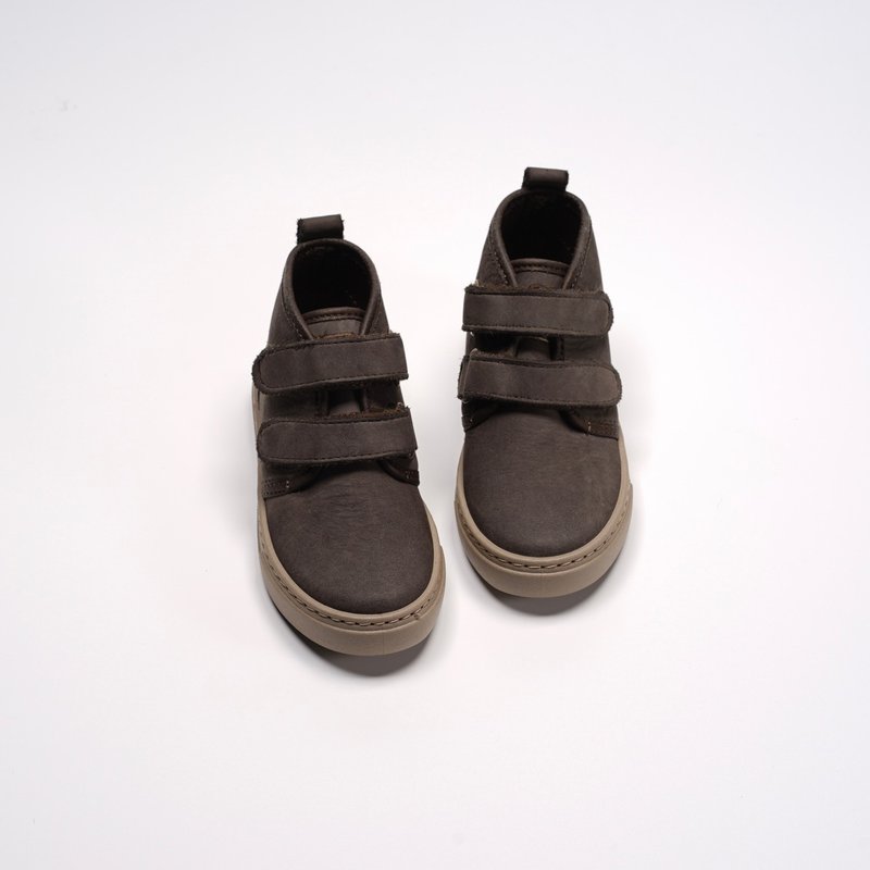 西班牙帆布鞋CIENTA 93883 224深灰色 磨砂皮革 童鞋 魔鬼Chukka - 童装鞋 - 真皮 灰色